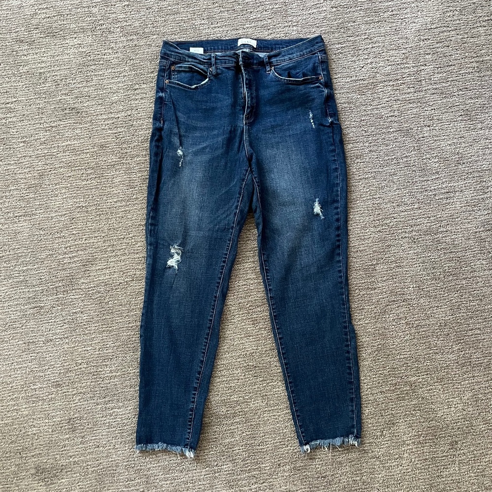 Nicole Miller high rise ankle jeans